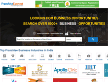 Tablet Screenshot of franchiseconnectindia.com